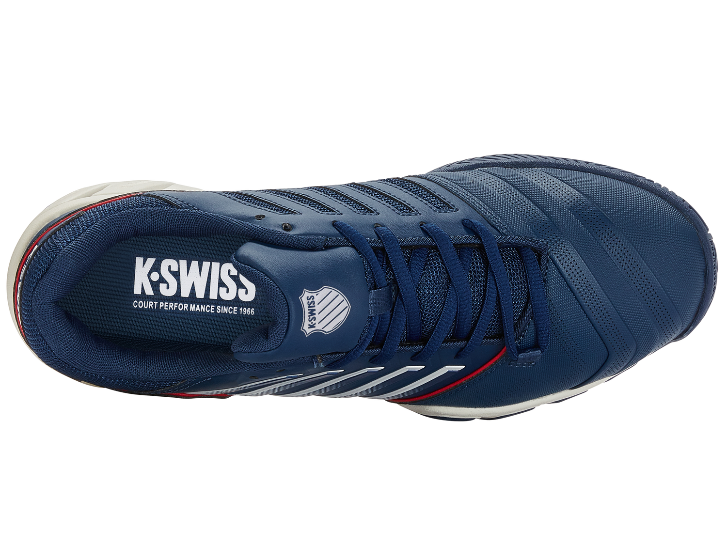 Bigshot Light 4 in Blue Opal/Blanc De Blanc/Lollipop - K-SWISS-MENS-BIGSHOT-LIGHT-4-TENNIS-SHOES-IN-BLUE-OPAL-BLANC-DE-BLANC-LOLLIPOP - Image 4