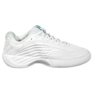 Hypercourt Express 3 in Blanc de Blanc/Glacier Grey - K-SWISS-WOMENS-HYPERCOURT-EXPRESS-3-TENNIS-SHOES-IN-BLANC-DE-BLANC-GLACIER-GREY