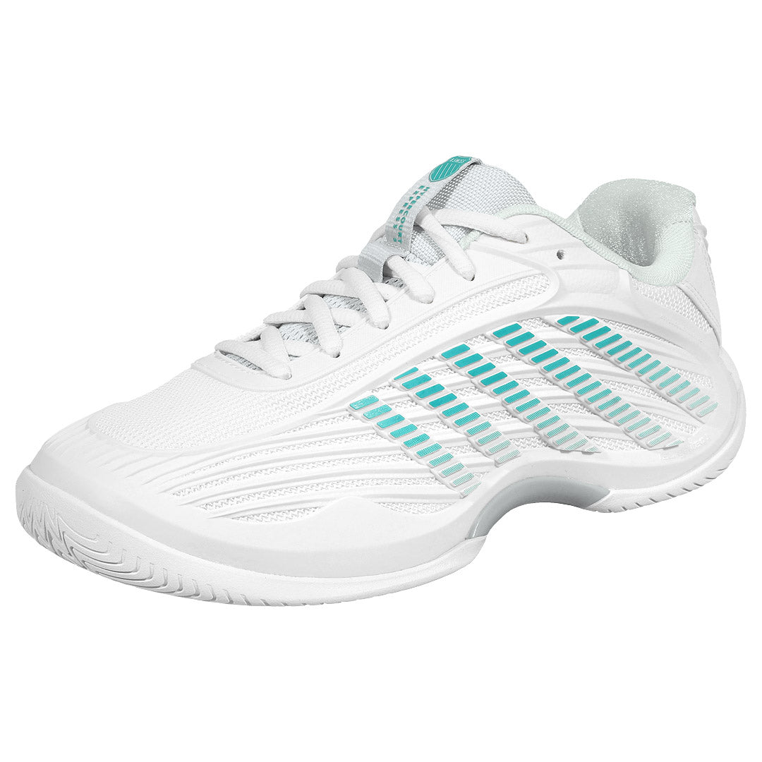Hypercourt Express 3 in Blanc de Blanc/Glacier Grey - K-SWISS-WOMENS-HYPERCOURT-EXPRESS-3-TENNIS-SHOES-IN-BLANC-DE-BLANC-GLACIER-GREY - Image 4