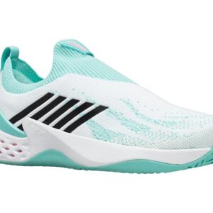 W Aero Knit in White/Aruba Blue/Soft Neon Pink - K-SWISS-WOMENS-W-AERO-KNIT-TENNIS-SHOES-IN-WHITE-ARUBA-BLUE-SOFT-NEON-PINK