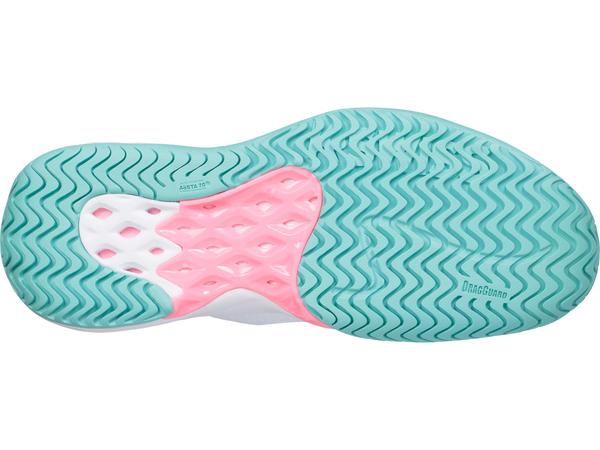 W Aero Knit in White/Aruba Blue/Soft Neon Pink - K-SWISS-WOMENS-W-AERO-KNIT-TENNIS-SHOES-IN-WHITE-ARUBA-BLUE-SOFT-NEON-PINK - Image 6