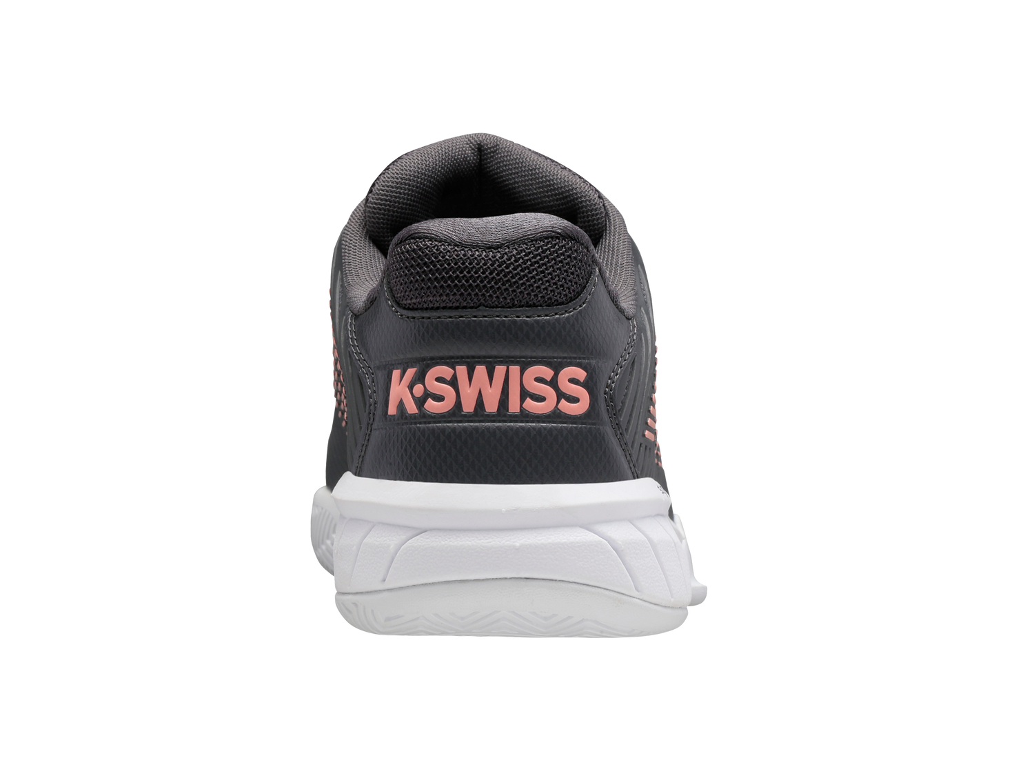 Hypercourt Express 2 in Asphalt/White/Peach Amber - K-SWISS-WOMENS-HYPERCOURT-EXPRESS-2-TENNIS-SHOES-IN-ASPHALT-WHITE-PEACH-AMBER - Image 7