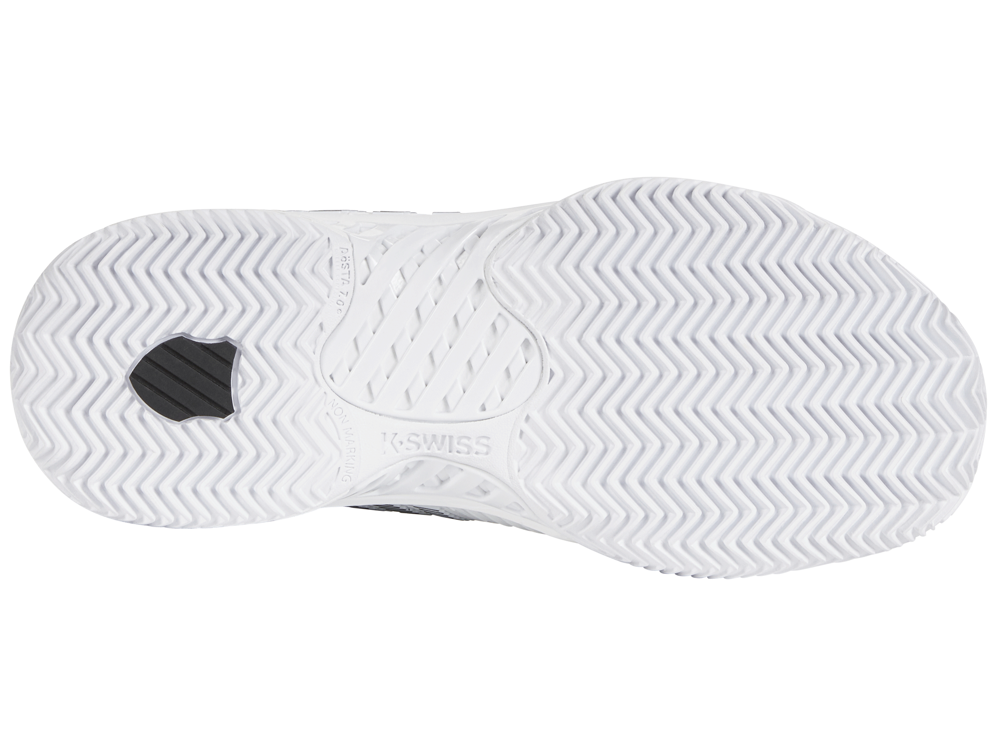 Hypercourt Express 2 Clay HB in White/Black - K-SWISS-WOMENS-HYPERCOURT-EXPRESS-2-HB-TENNIS-SHOES-IN-WHITE-BLACK - Image 6