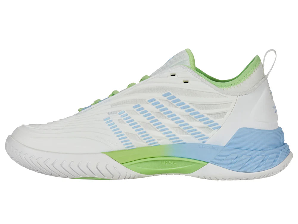 Hypercourt Supreme 2 in Lucent White/Paradise Green/Dutch Canal - KSWISS-WOMENS-HYPERCOURT-SUPREME-2-TENNIS-SHOES-IN-LUCENT-WHITE-PARADISE-GREEN-DUTCH-CANAL - Image 5