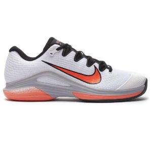 Vapor 12 Premium Hard Court in White/Hot Lava-Wolf Grey - NIKE-MENS-VAPOR-12-PRM-FO-HARD-COURT-TENNIS-SHOES-IN-WHITE-HOT-LAVA-WOLF-GREY