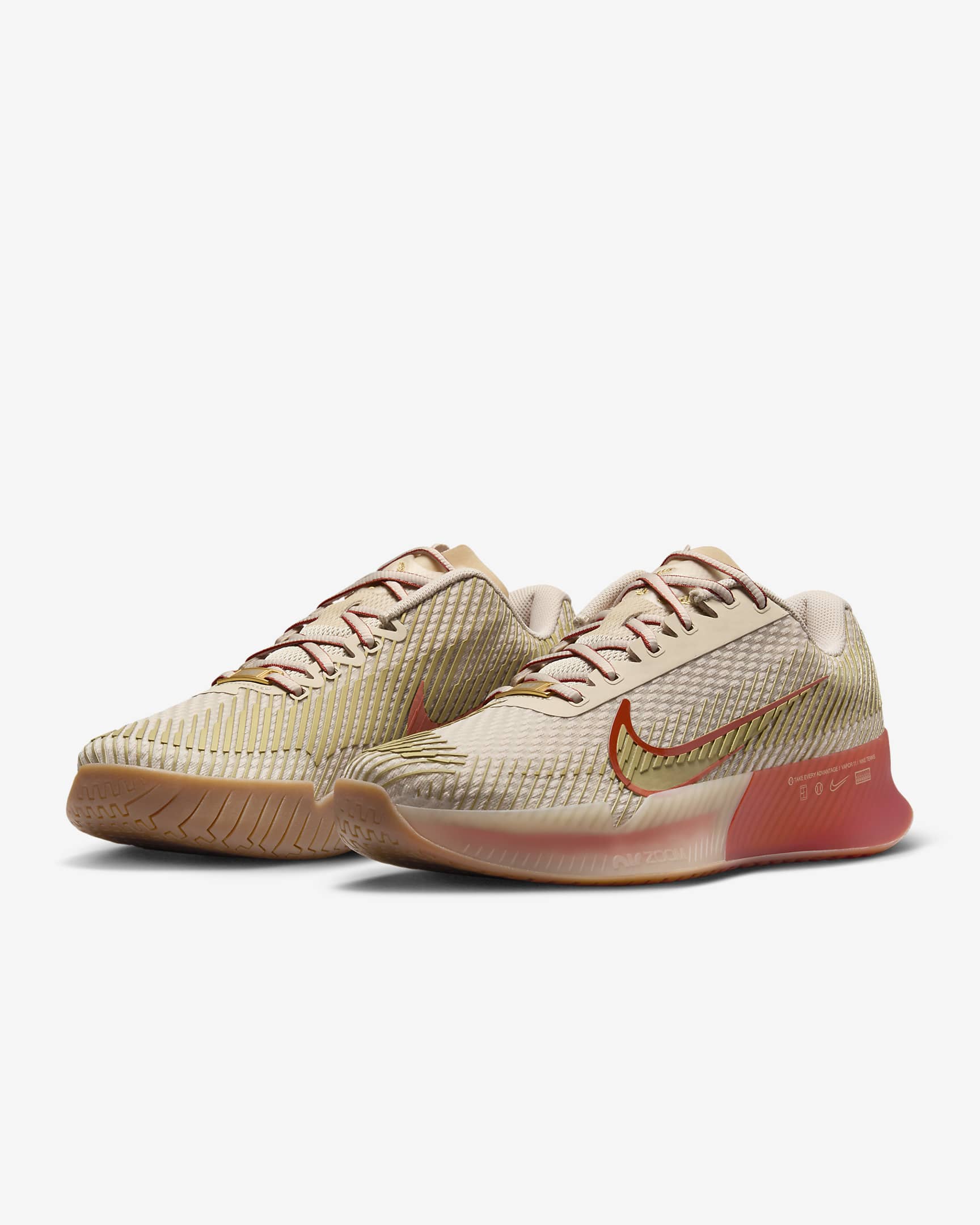 Air Zoom Vapor 11 Premium in Sanddrift/Metallic Gold-Rust Factor - NIKE-WOMENS-AIR-ZOOM-VAPOR-11-PREMIUM-IN-SANDDRIFTMETALLIC-GOLD-RUST-FACTOR - Image 5