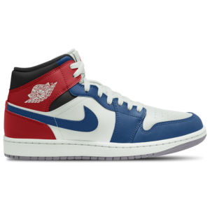 Jordan AJ 1 Mid-True Blue/Summit White/Red - Q8426406