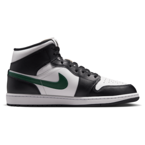 Jordan AJ 1 Mid-Black/Summit White/Gorge Green - DQ426004