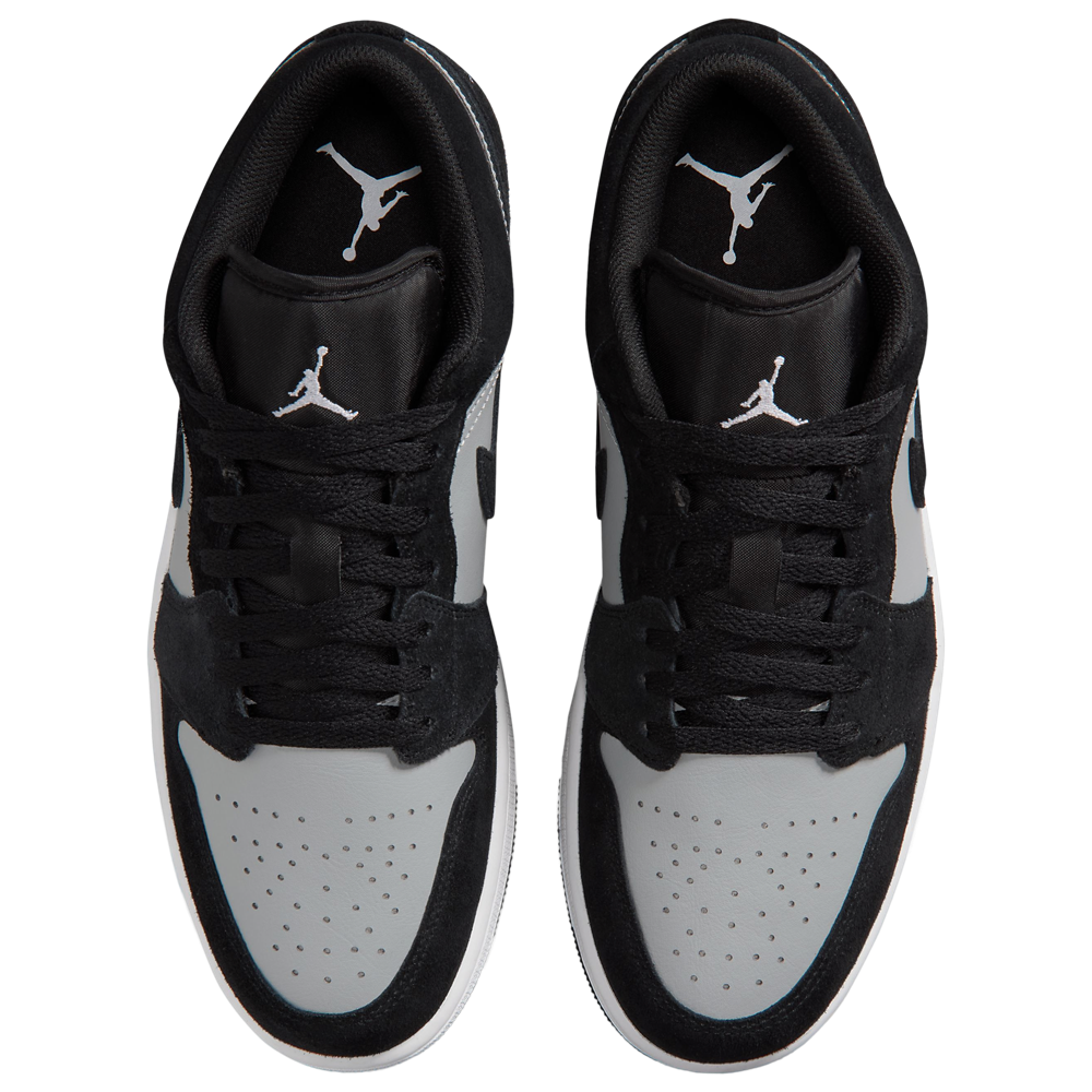Jordan AJ 1 Low-White/Black/Lt Smoke Gray - 53558048 - Image 4