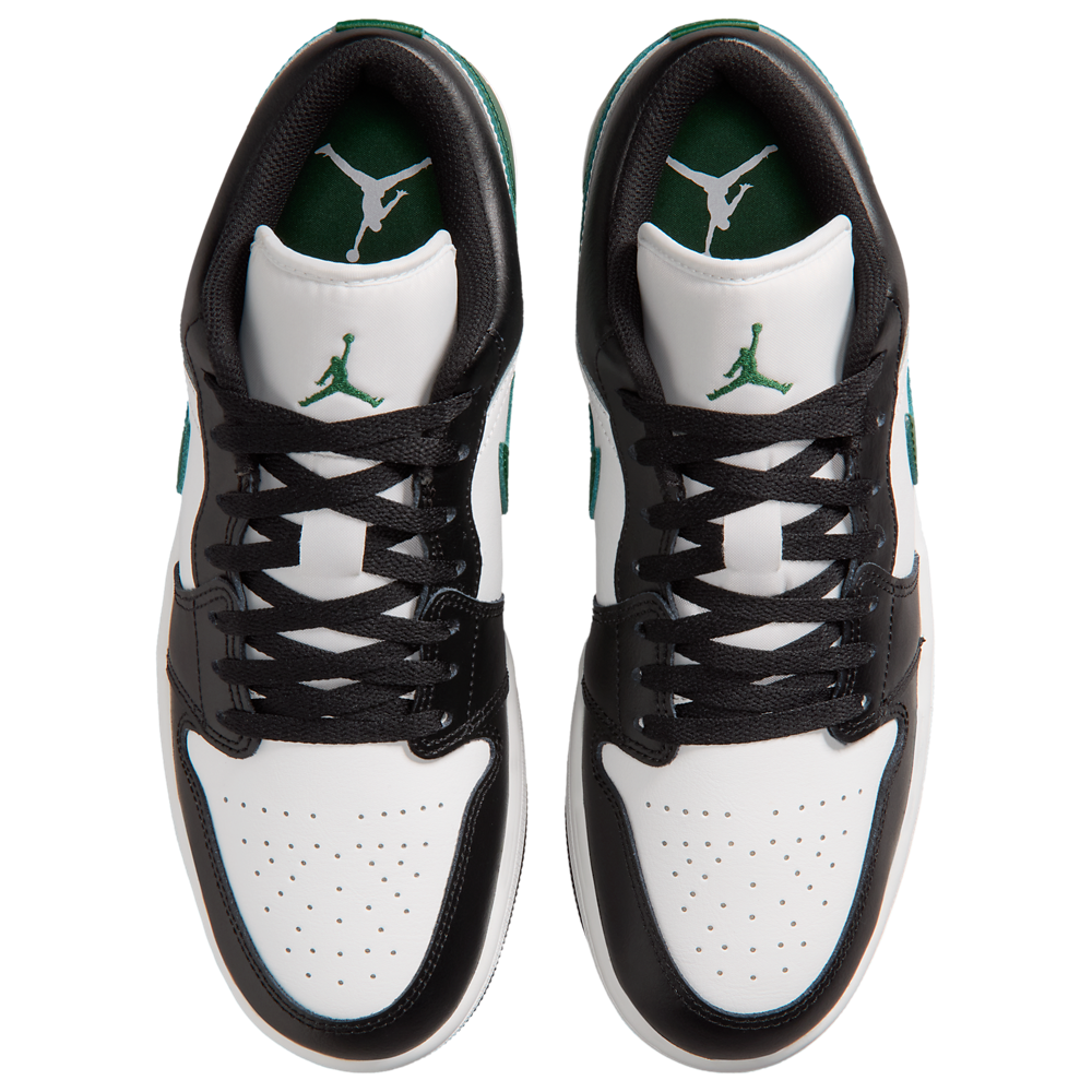 Jordan AJ 1 Low-Summit White/Black/Gorge Green - 55558047 - Image 4