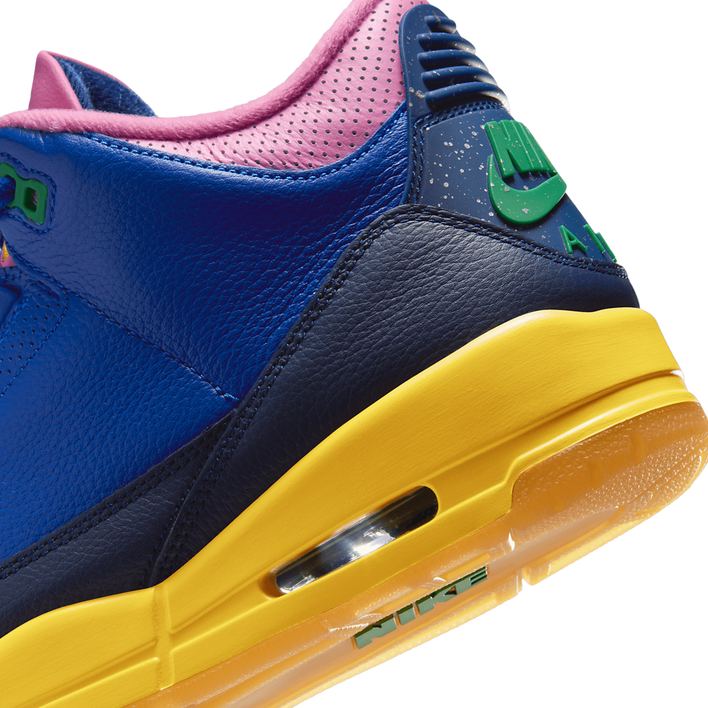 Jordan AJ 3 Retro OG Brazil SP-Racer Blue/Lucky Green/Varsity Maize - V871400 - Image 8