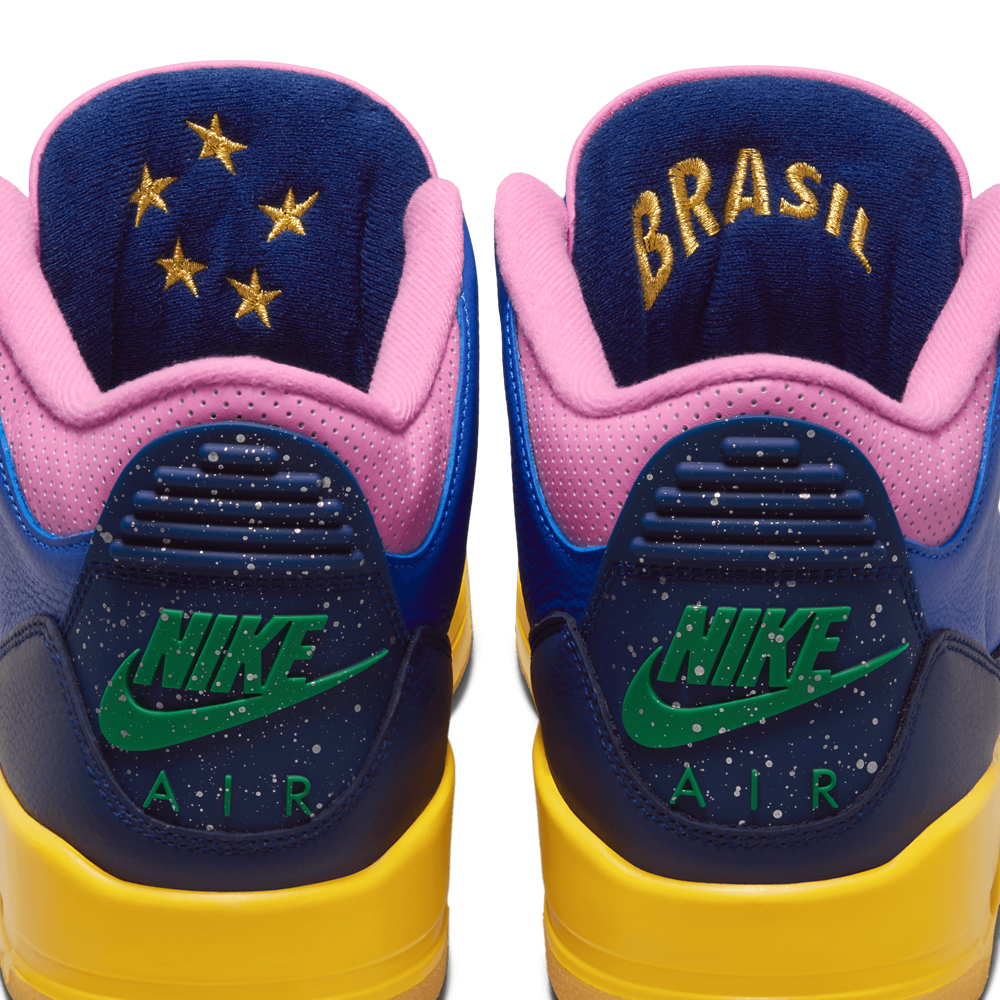 Jordan AJ 3 Retro OG Brazil SP-Racer Blue/Lucky Green/Varsity Maize - V871400 - Image 9