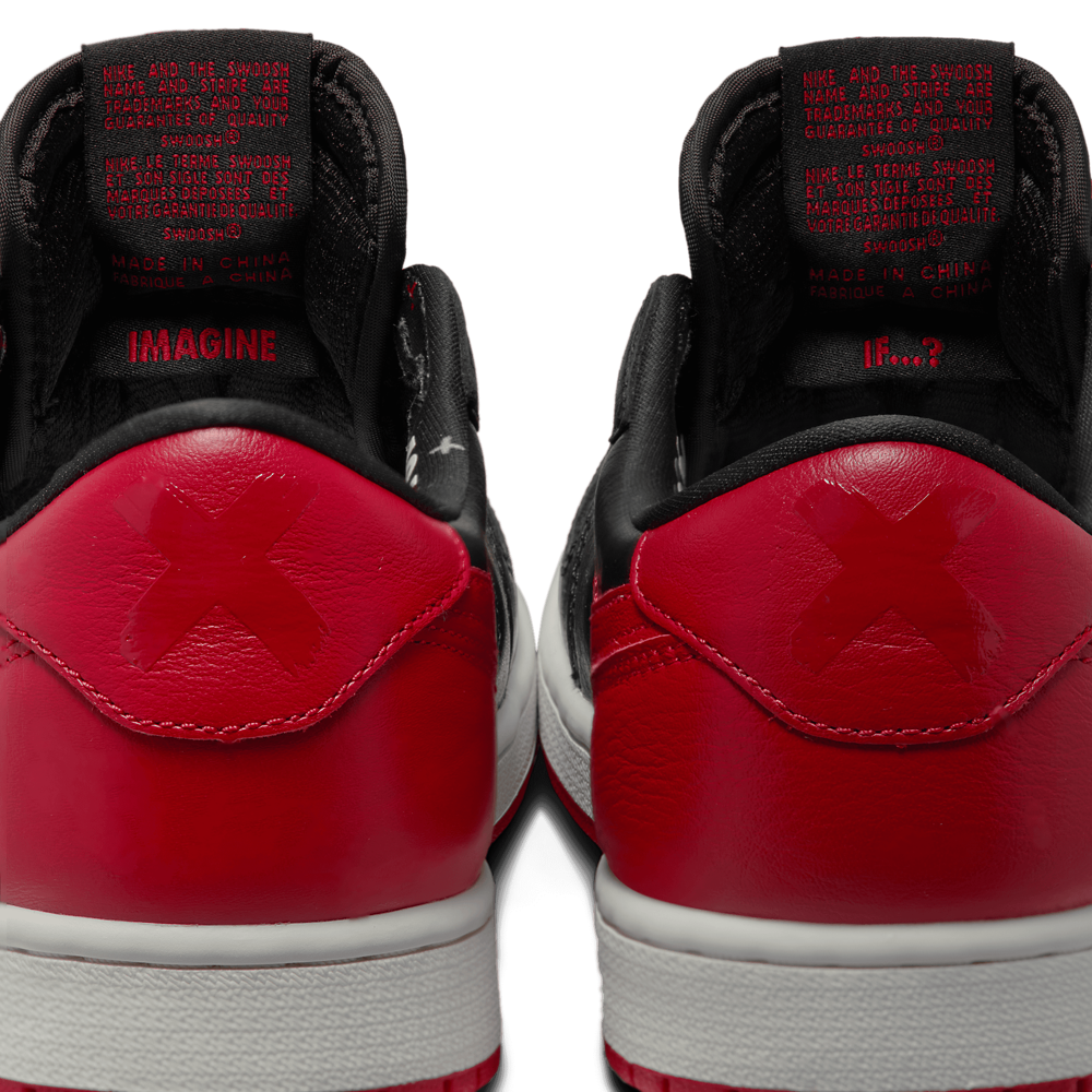 Jordan AJ 1 Retro Low OG 2-Black/Black/Varsity Red - W6276001 - Image 9