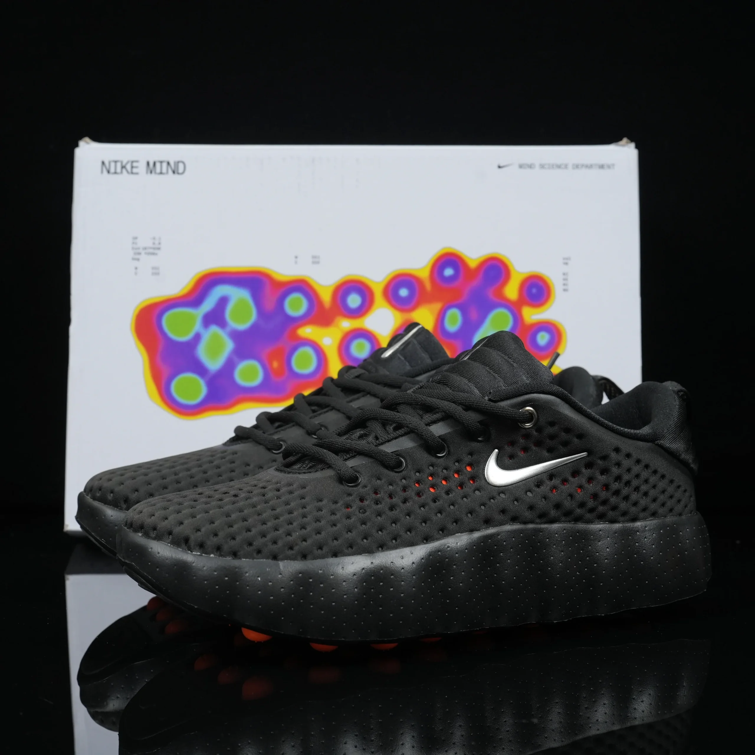 Mind 002 HQ4308-001 - Black / Hyper Crimson / Hyper Crimson / Chrome - Image 9