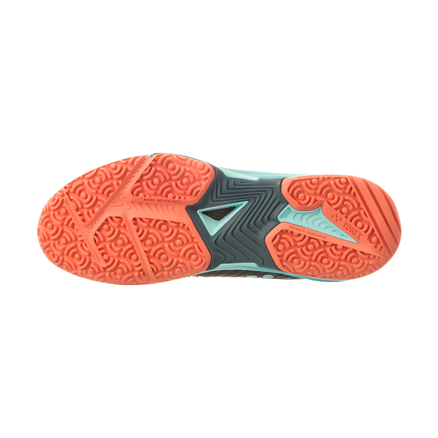 Power Cushion Sonicage 3 Clay in Black/Sky Blue - YONEX-MEN-POWER-CUSHION-SONICAGE-3-CLAY-SHOE-IN-BLACK-SB - Image 6
