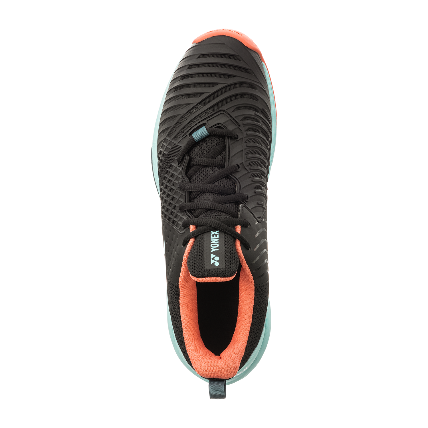 Power Cushion Sonicage 3 Clay in Black/Sky Blue - YONEX-MEN-POWER-CUSHION-SONICAGE-3-CLAY-SHOE-IN-BLACK-SB - Image 4