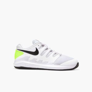 Younger/Older Kids' Court Jr. Vapor X In White/Black-Volt - NIKE-YOUNGER-OLDER-KIDS-COURT-JR-VAPOR-X-TENNIS-SHOE-IN-WHITE-BLACK-VOLT