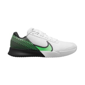 Court Air Zoom Vapor Pro 2 Hard Court in White/Poison Green-Black - NIKE-MENS-COURT-AIR-ZOOM-VAPOR-PRO-2-IN-WHITE-POISON-GREEN-BLACK