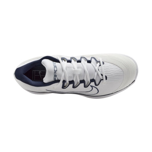 Vapor 12 Hard Court in White/White-Midnight Navy - NIKE-VAPOR-12-MENS-HARD-COURT-TENNIS-SHOES-IN-WHITE-WHITE-MIDNIGHT-NAVY - Image 4