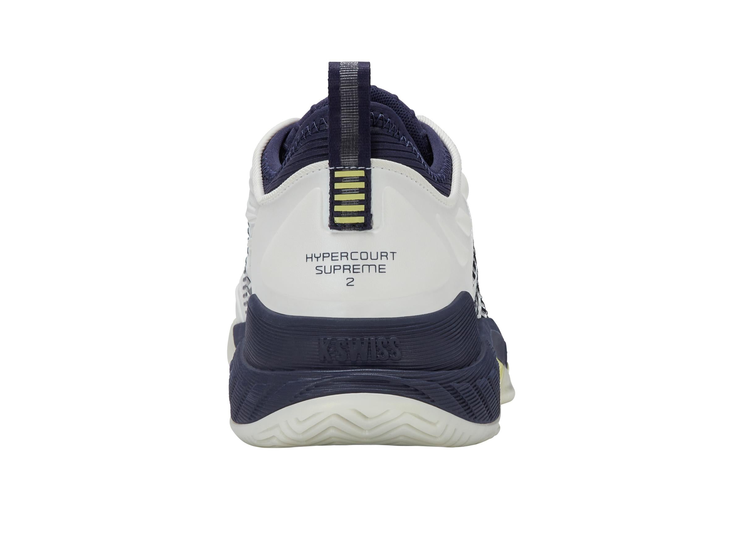 Hypercourt Supreme 2 in Blanc De Blanc/Naval Academy/Luminary Green - K-SWISS-MENS-HYPERCOURT-SUPREME-2-TENNIS-SHOES-IN-BLANC-DE-BLANC-NAVAL-ACADEMY-LUMINARY-GREEN - Image 4