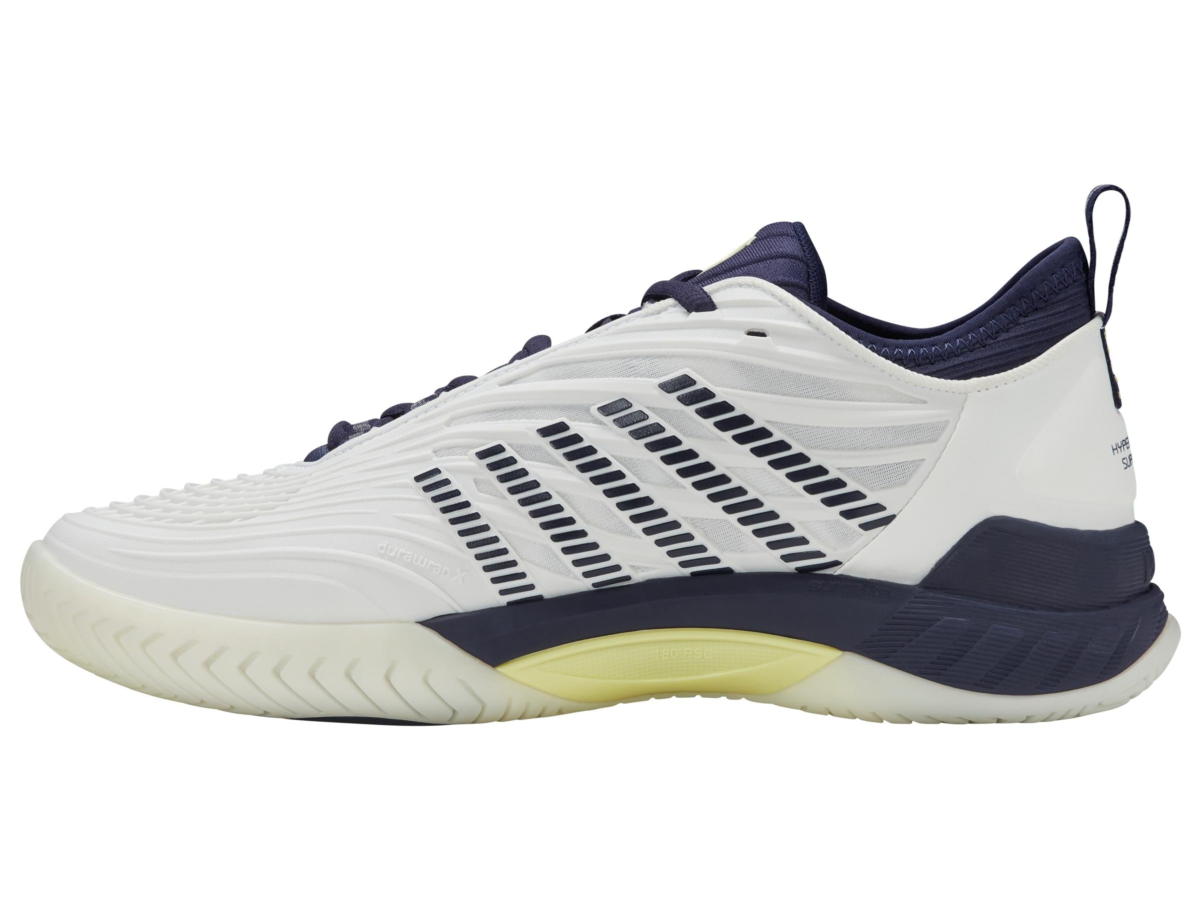 Hypercourt Supreme 2 in Blanc De Blanc/Naval Academy/Luminary Green - K-SWISS-MENS-HYPERCOURT-SUPREME-2-TENNIS-SHOES-IN-BLANC-DE-BLANC-NAVAL-ACADEMY-LUMINARY-GREEN - Image 5