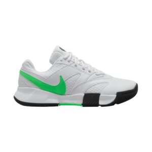 Lite 4 in White/Poison Green-Black - NIKE-WOMENS-LITE-4-IN-WHITEPOISON-GREEN-BLACK