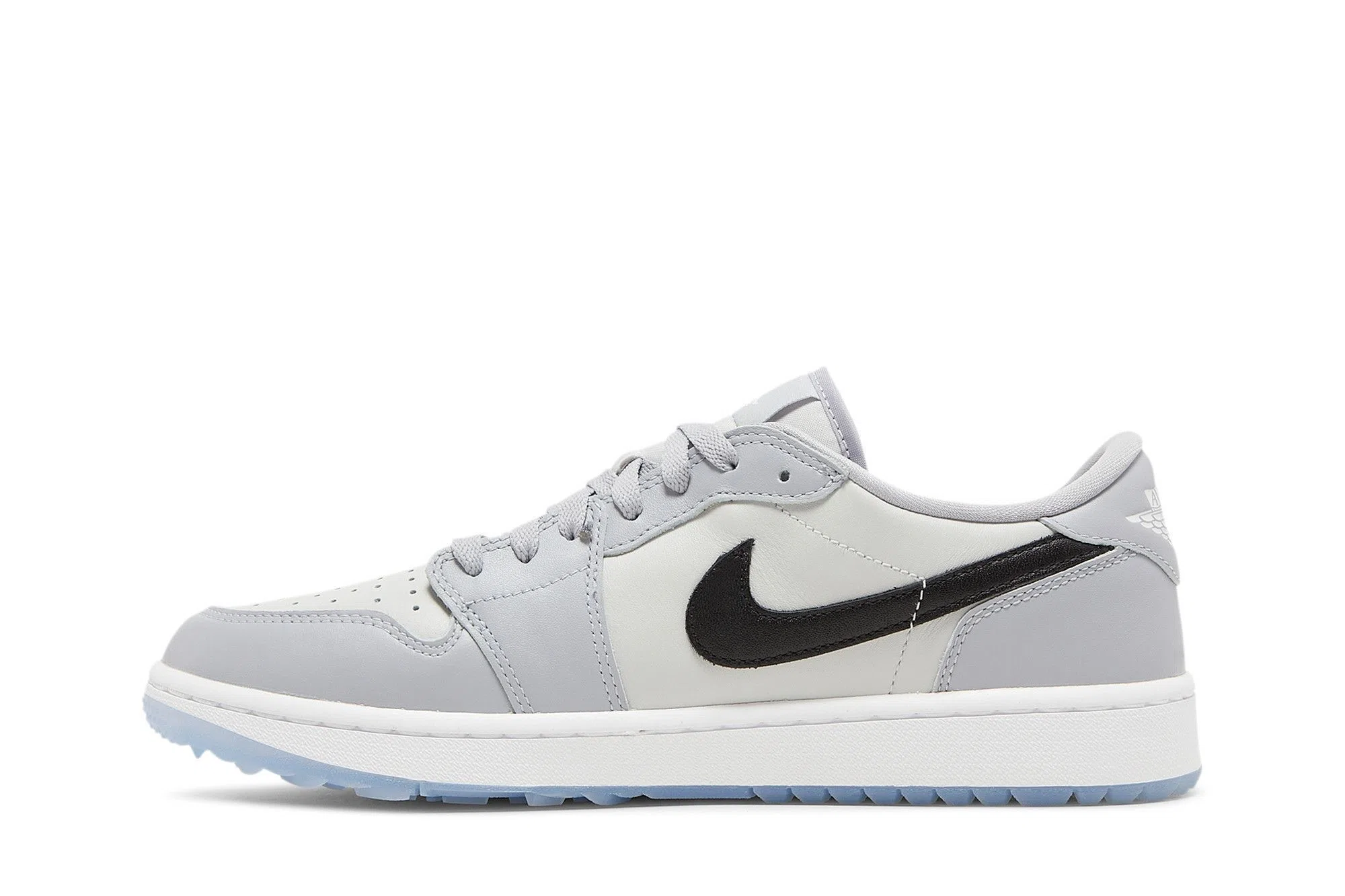 Jordan 1 Retro Low Golf Wolf Grey - Stylish Golf Sneakers - Grey Camo / Dark Grey / White
