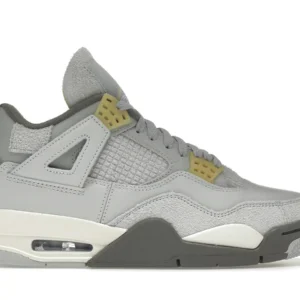 Jordan 4 Retro SE Craft Photon Dust - Stylish Retro Basketball Sneakers - Grey Camo / Dark Grey / White