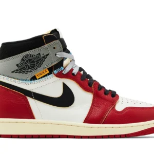 Air Jordan 1 Retro x LA High Top Sneakers - Varsity Red/Black