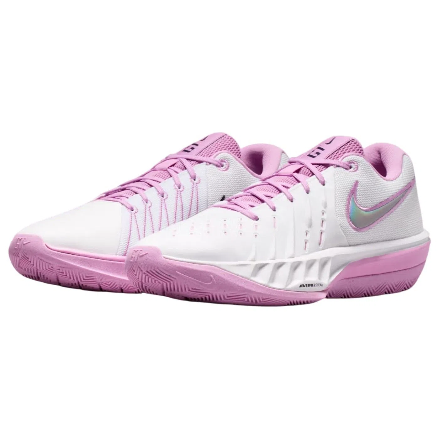 Air Zoom G.T. Cut Academy 2 Lightweight Basketball Sneakers - White / Purple Dynasty / Light Magenta