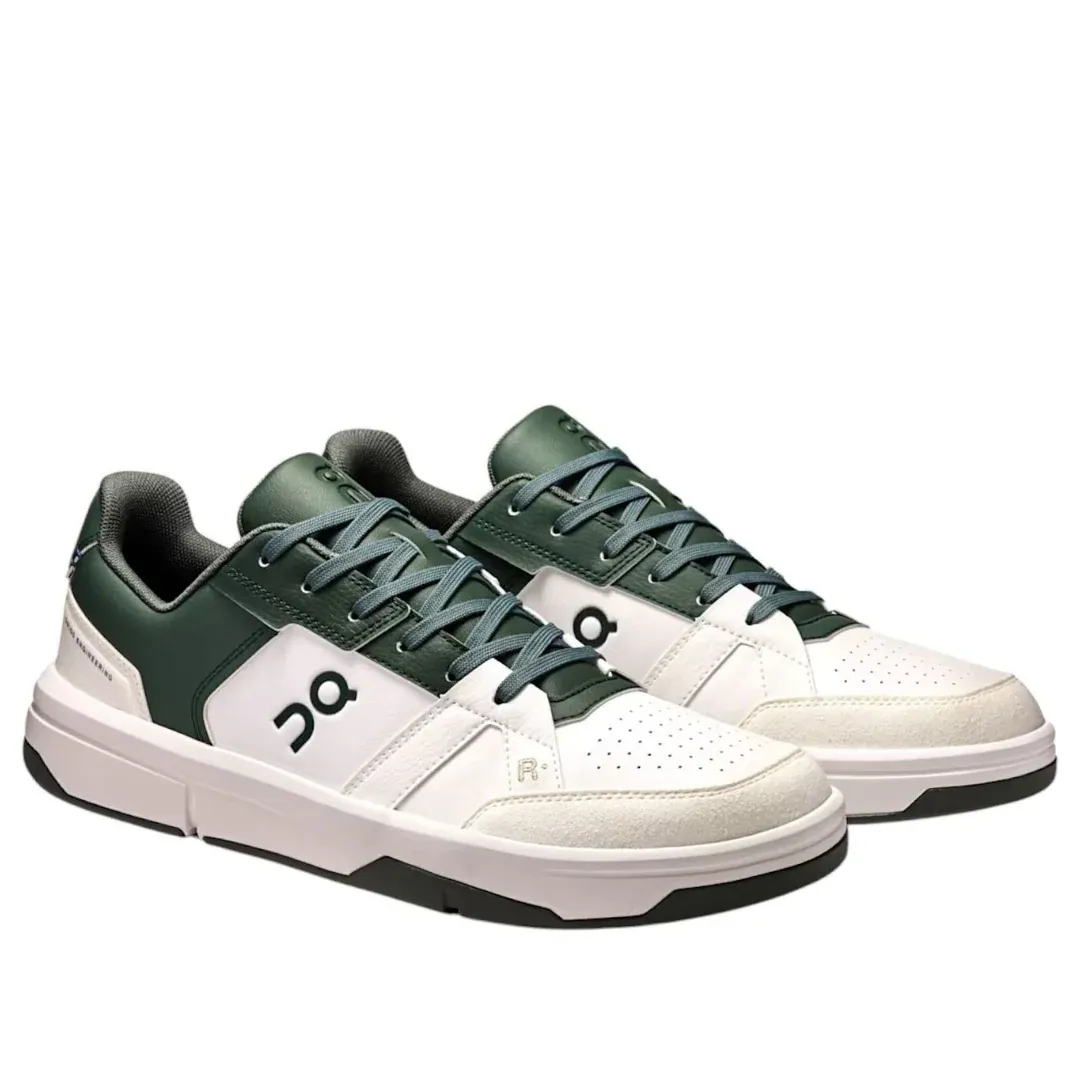 THE ROGER Clubhouse 3 Low-Top Sneaker – Lightweight Performance Casual Shoe - White/Olive