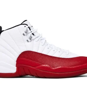 Air Jordan 12 Retro 'Cherry' – Men's Sneakers - White / Varsity Red / Black