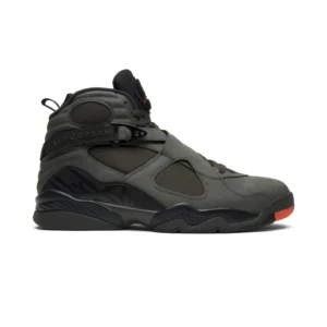 Jordan 8 Retro Take Flight Undefeated - Limited Edition Collaboration Sneakers - Grey Camo / Dark Grey / White