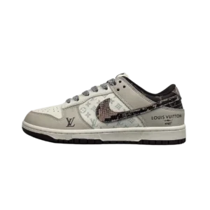 Dunk Low Retro Low-Top Casual Sports Sneakers – Classic Street Style Comfort - Light Beige/Light Gray