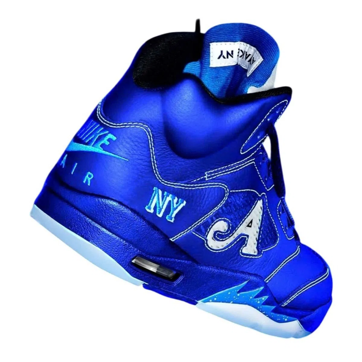 Awake NY x Air Jordan 5 Retro - Premium Collaborative Heritage High-Top Model - Racer Blue