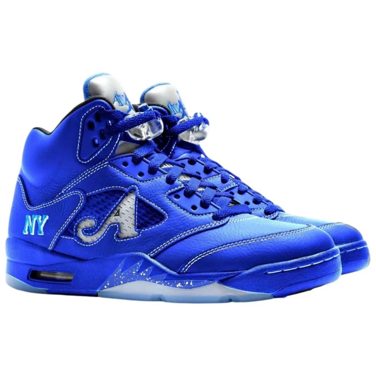 Awake NY x Air Jordan 5 Retro - Premium Collaborative Heritage High-Top Model - Racer Blue
