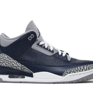 Jordan 3 Retro Georgetown 2021 - Classic Retro Basketball Sneakers - Navy Blue