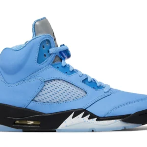 Jordan 5 Retro UNC University Blue - Classic Retro Basketball Sneakers - Blue / Black