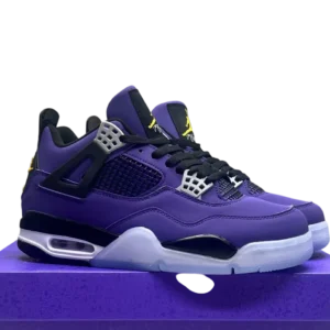 Air Jordan 4 Retro "Imperial Purple" - Premium Heritage Mid-Top Model - Purple / Gold
