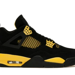 Jordan 4 Retro Thunder - Bold and Classic Retro Sneakers - Black / Varsity Maize