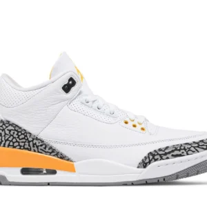 Jordan 3 Retro Laser Orange - Vibrant Retro Basketball Sneakers - Orange / Black / White
