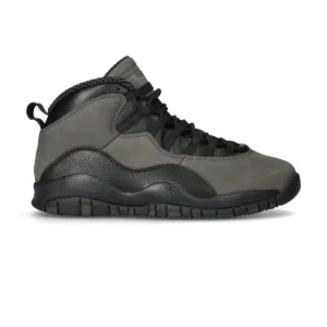 Air Jordan 10 Retro "Shadow" - Classic Heritage Mid-Top Performance Model - Charred Grey/Black