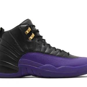 Air Jordan 12 Retro "Field Purple" – Men's Sneakers - Black / Field Purple / Taxi / Metallic Gold