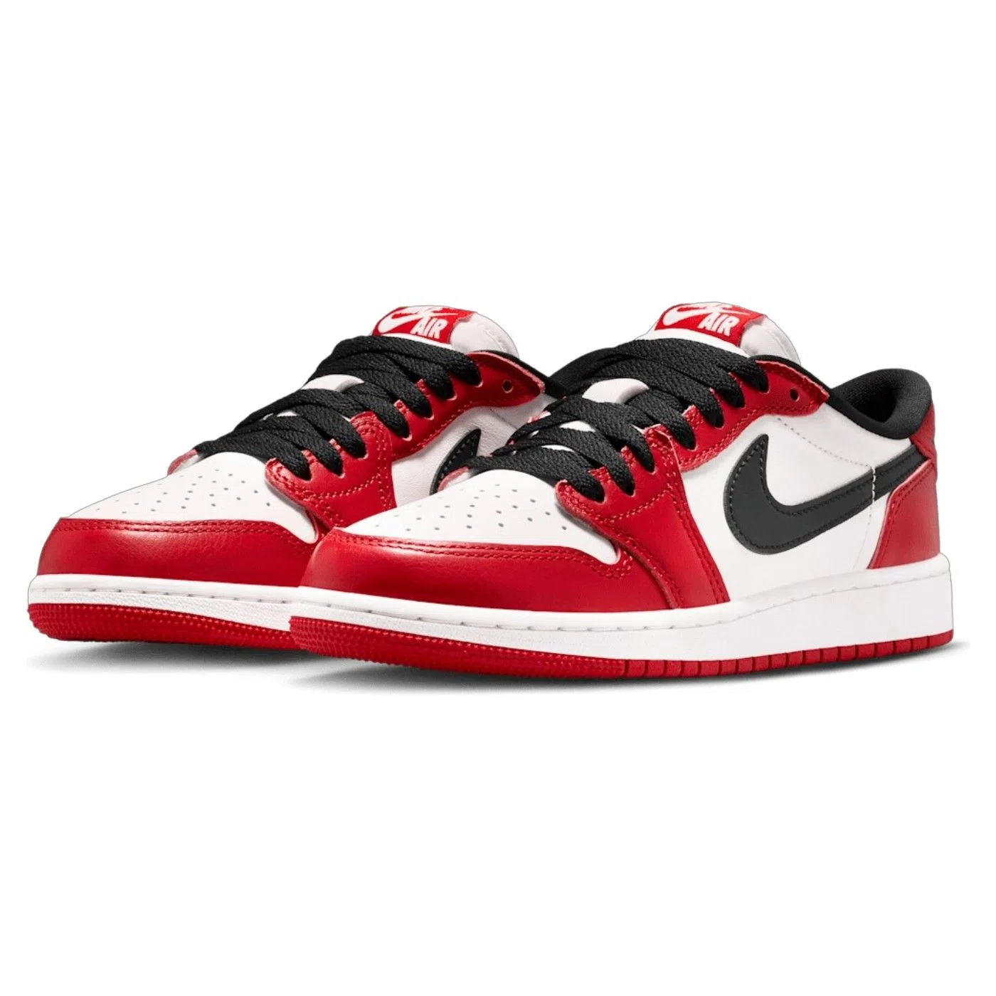 Air Jordan 1 Low OG Chicago Low Top Sneakers - Red/White
