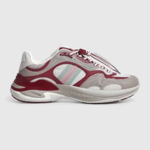 Men's 2.0 sneaker - grey and Rosso Ancora mesh