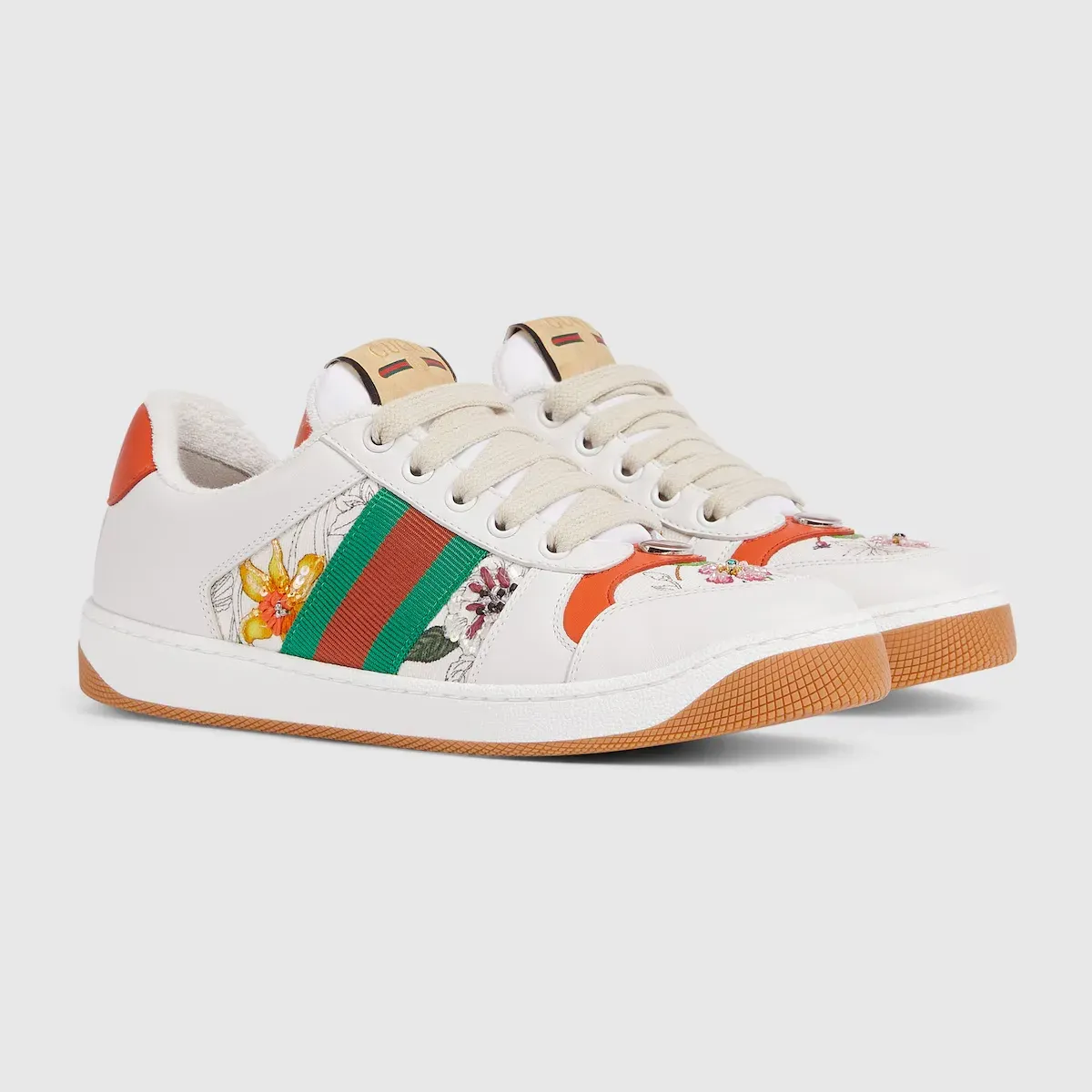 Women's Screener sneaker - Orange / Black / White