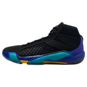 Air Jordan 38 Lightweight Basketball Sneakers - Black / Blue / Yellow