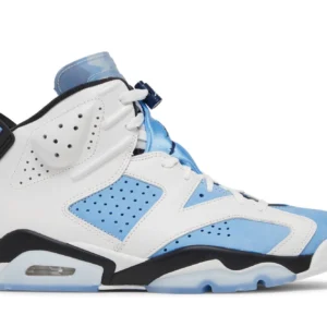 Jordan 6 Retro UNC White - Classic Retro Basketball Sneakers - White / Icy Blue / Sail