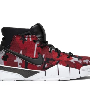 Kobe 1 Protro Undefeated Red Camo – Santa Monica - Limited Edition Basketball Sneakers - Red / Black / White