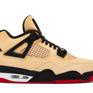Air Jordan 4 Pizza Sneakers – Unique Streetwear Style AJ4 - Beige